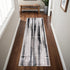 4' X 6' Black Silver and Gray Abstract Power Loom Area Rug